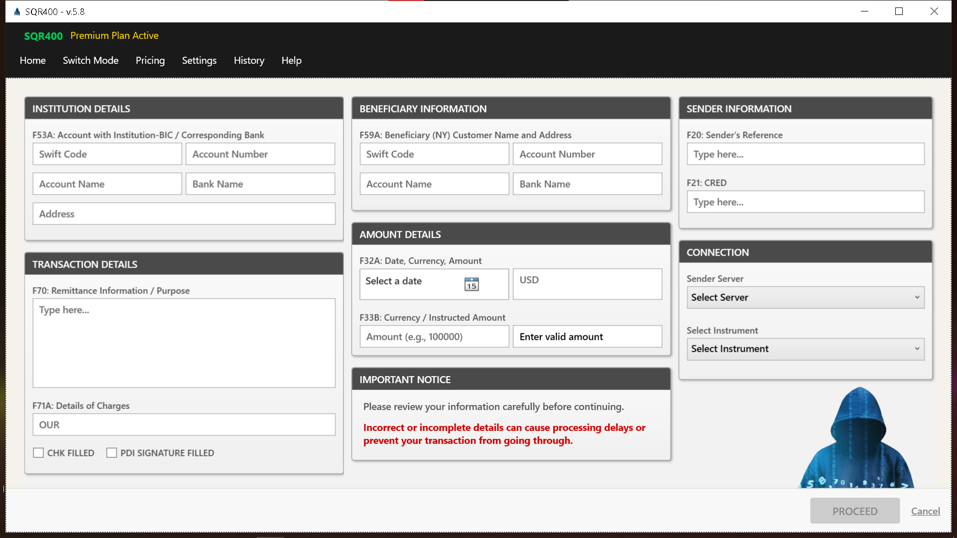 Best Practices for SQR400: Bank account flashing software home
